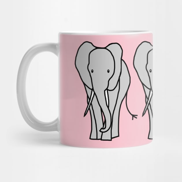 Three Elephants by ellenhenryart